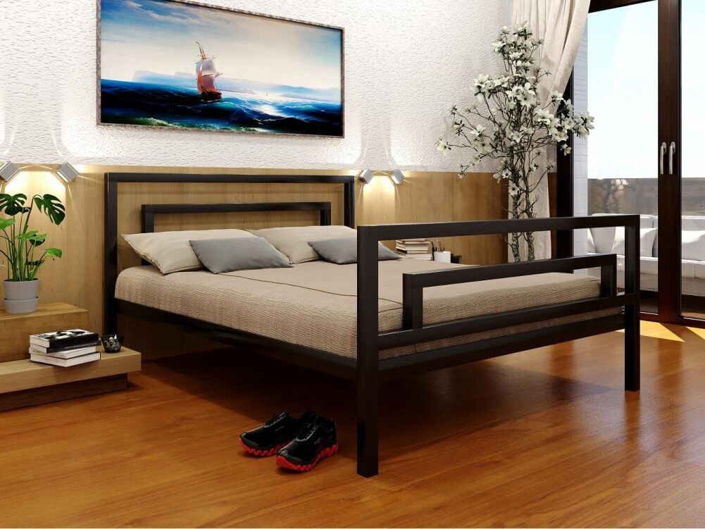 

Кровать Brio-2 Метакам 140х190 см. Черный
