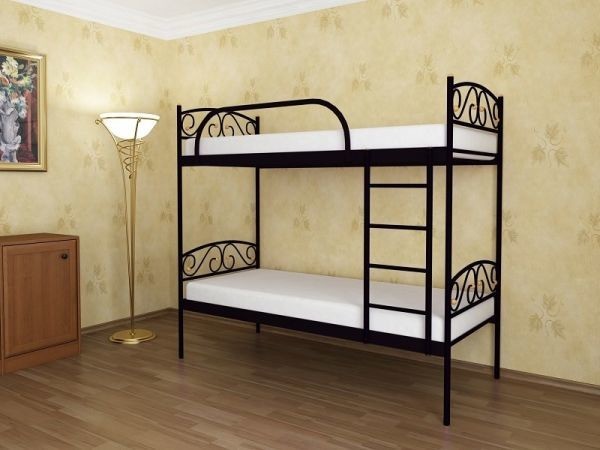 

Двухъярусная кровать Verona Duo Метакам 90х200 см. Черный