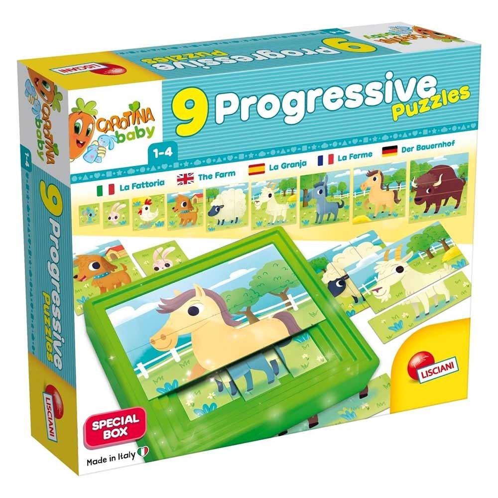 

Игровой набор LISCIANI GIOCHI Baby 9 Progressive (9 пазлiв Ферма на ступенях) 58440