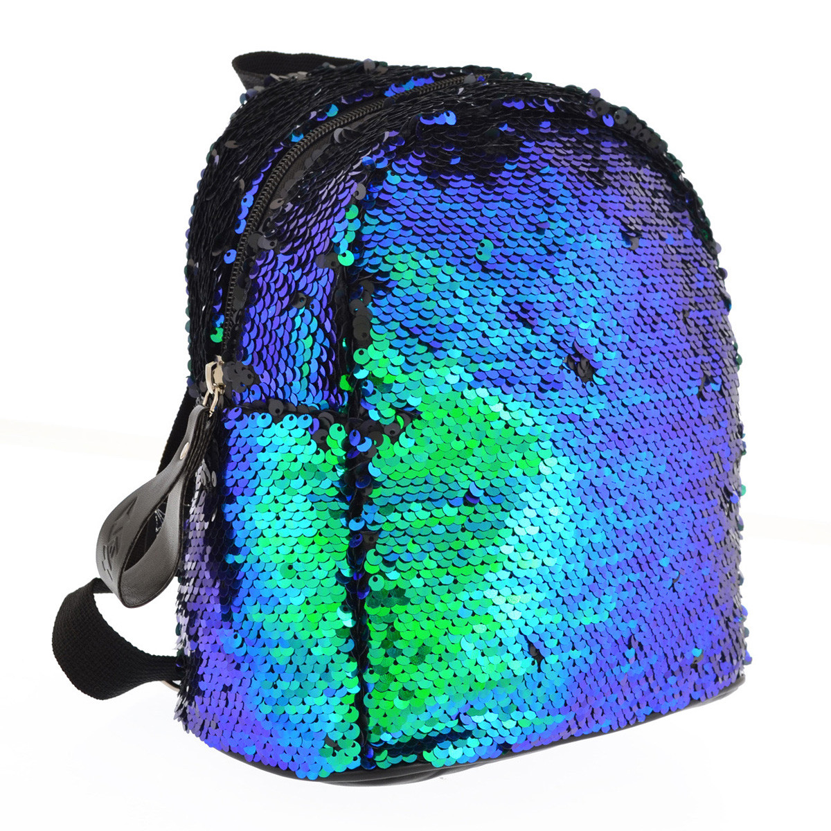 

Рюкзак молодежный YES з пайетками GS-02 "Green Sequins"