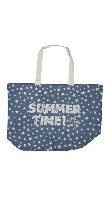 

Сумка летняя ультрамодная текстильная синий+белый 50х38 SUMMER TIME 13