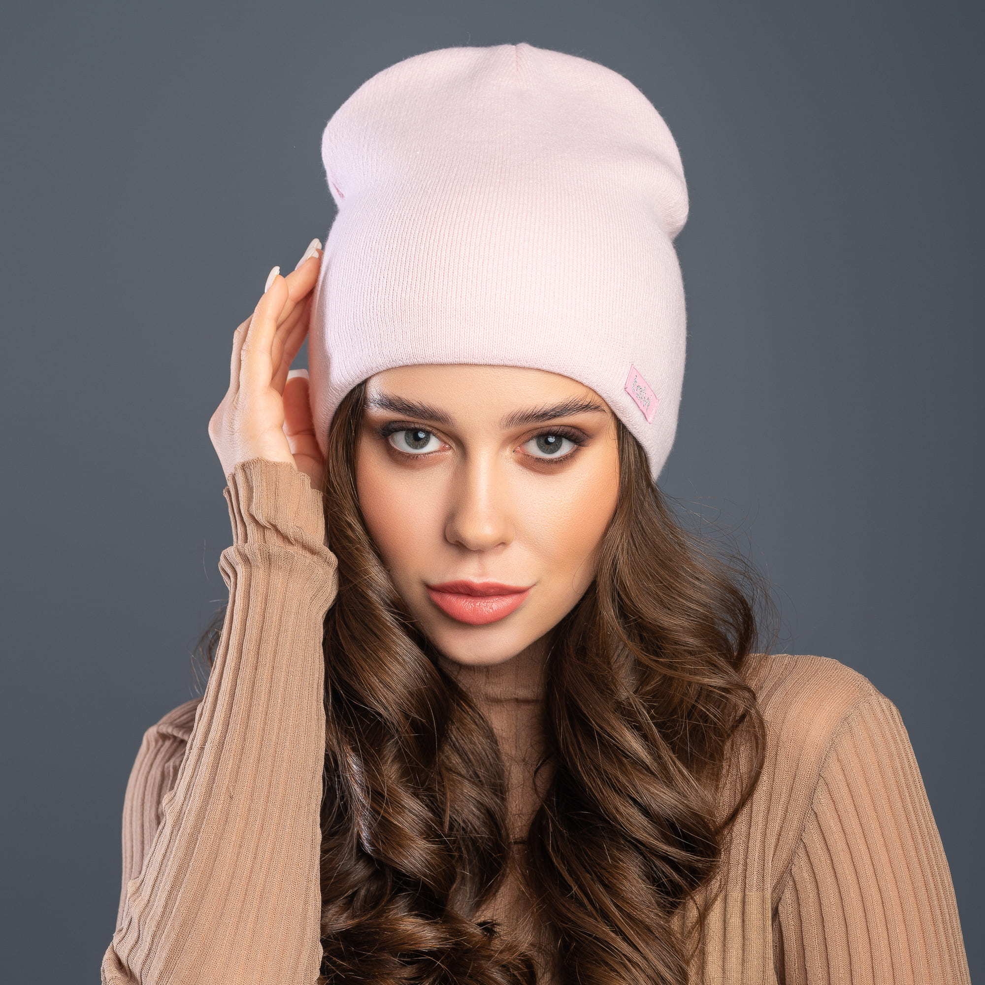 

Зимняя Шапка Дарианна 54-56см 00785 PINK Светло-розовый Talvi