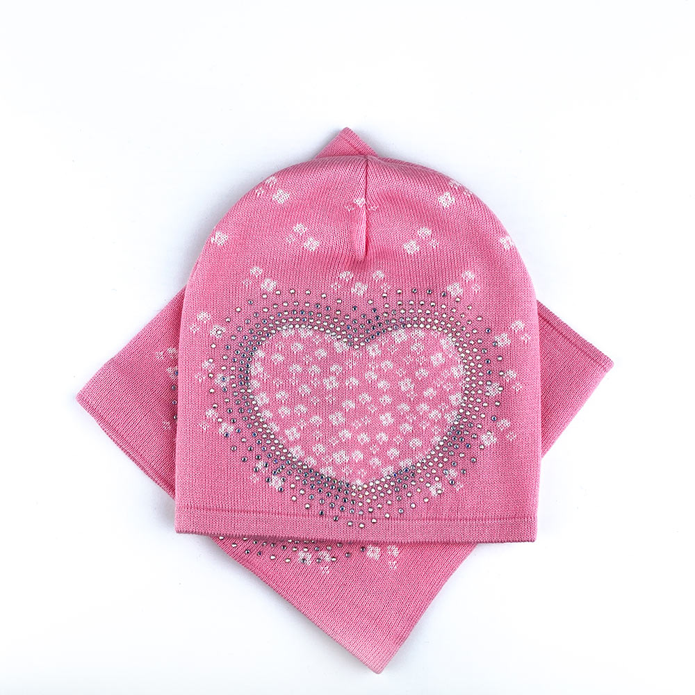 

Комплект Шапка и Хомут Голландия 48-50см 00382 Тёмно-розовый Talvi