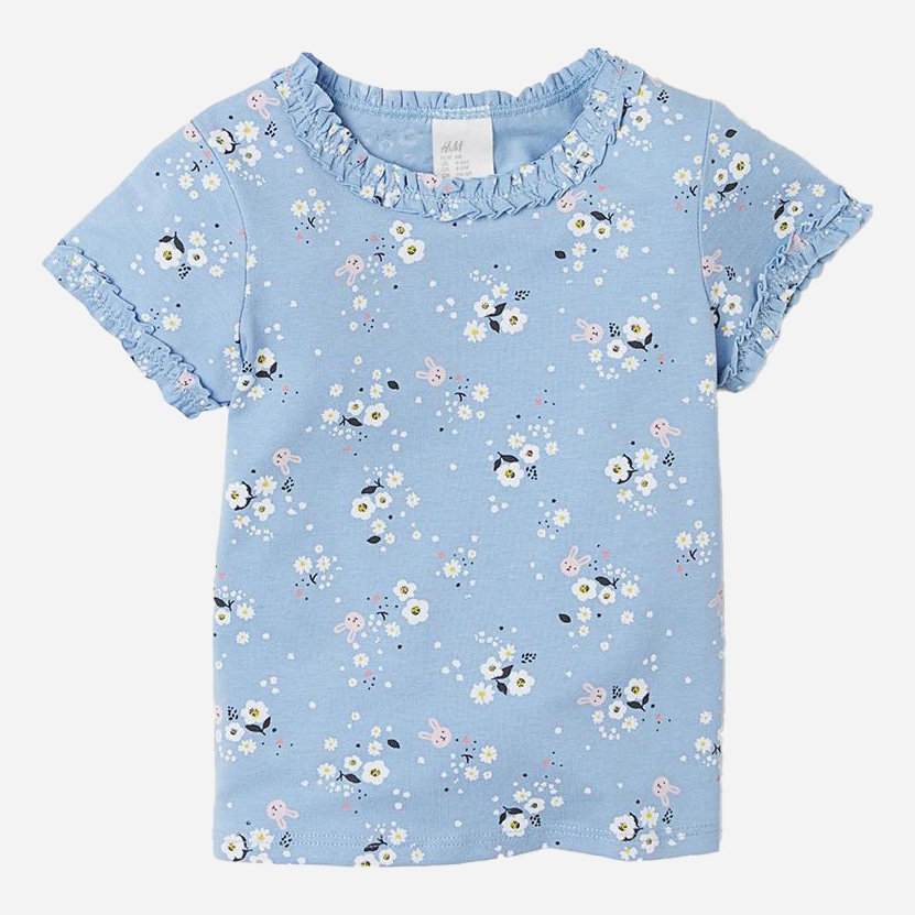 

Футболка H&M 642883a40 68 см Голубая