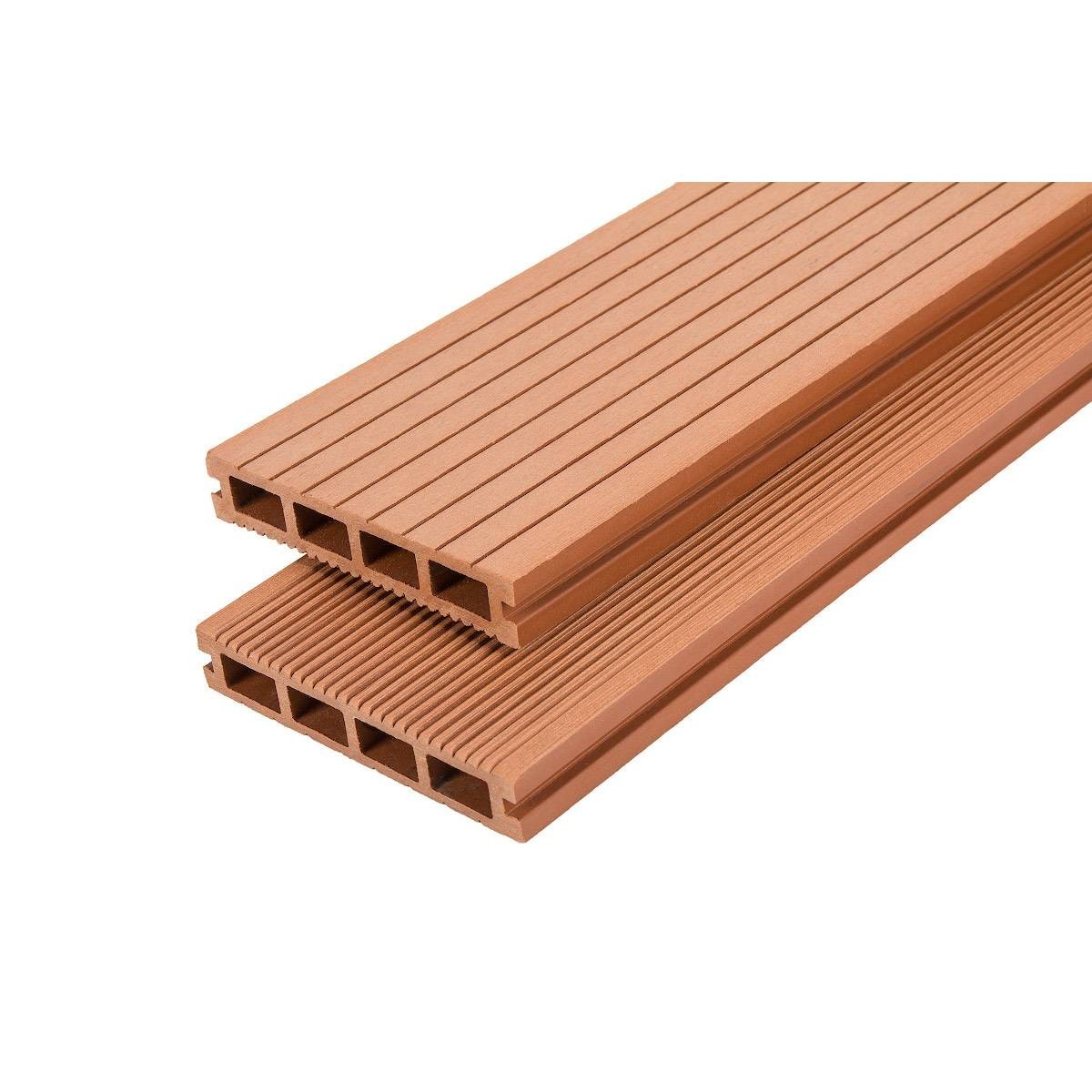 

Композитная террасная доска WOODMART Темный Мербау