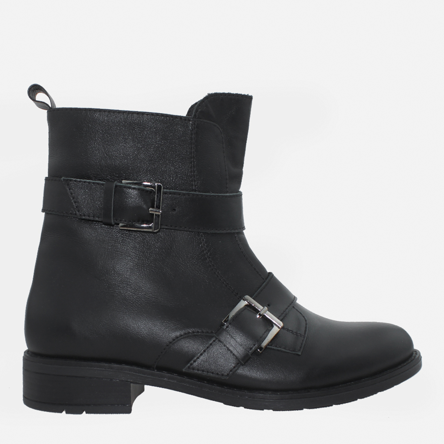 Акція на Жіночі зимові черевики високі Black&White Rbw1287 38 24 см Чорні від Rozetka