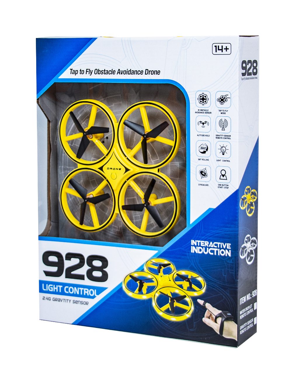 

Ручной квадрокоптер Drone 928 Желтый