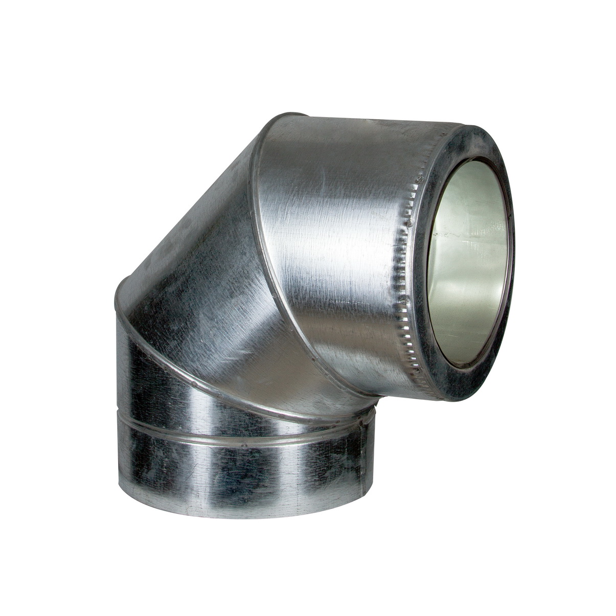 

Колено Лира-ЛТД двустенное (термо) 90° Ф160/220 оцинкованная сталь, нержавеющая сталь AiSi321 ≠1,0мм