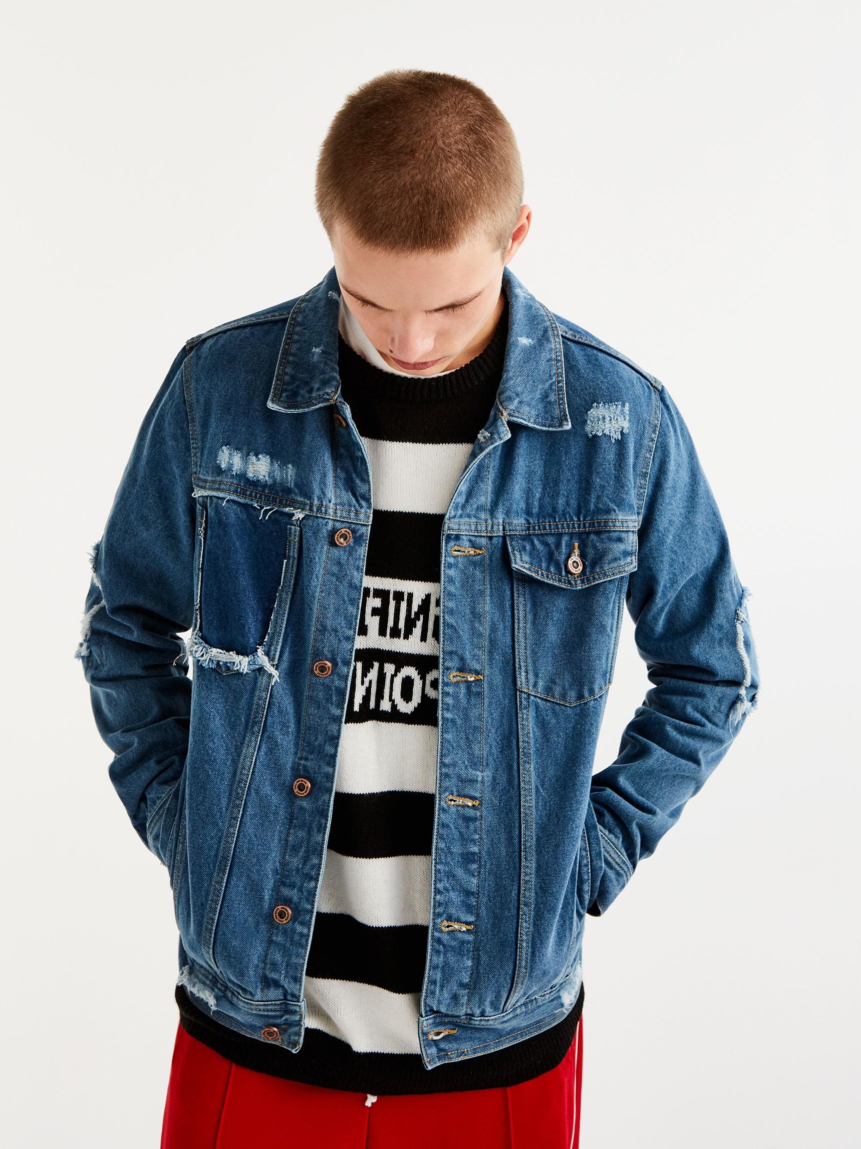 

Джинсовая куртка Pull & Bear 9713/566/400-ACWX S Светло-синяя