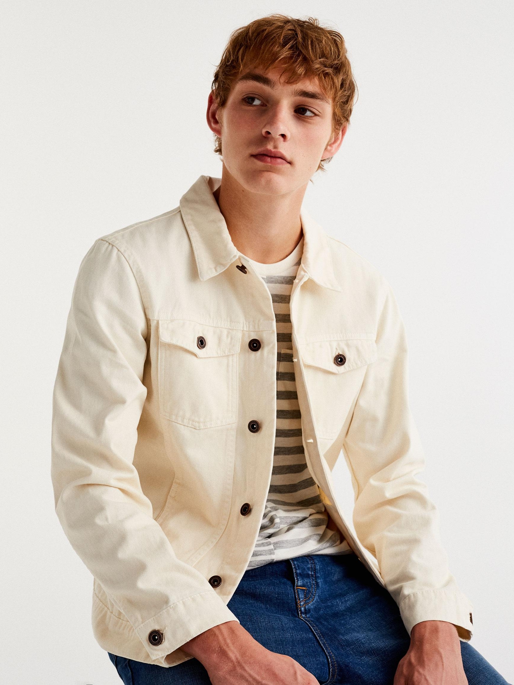 

Джинсовая куртка Pull & Bear 5714/542/251-ABAK L Молочная