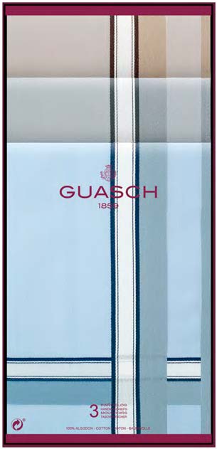 

Набор мужских носовых платков Guasch 104.95 D.23 (1079)