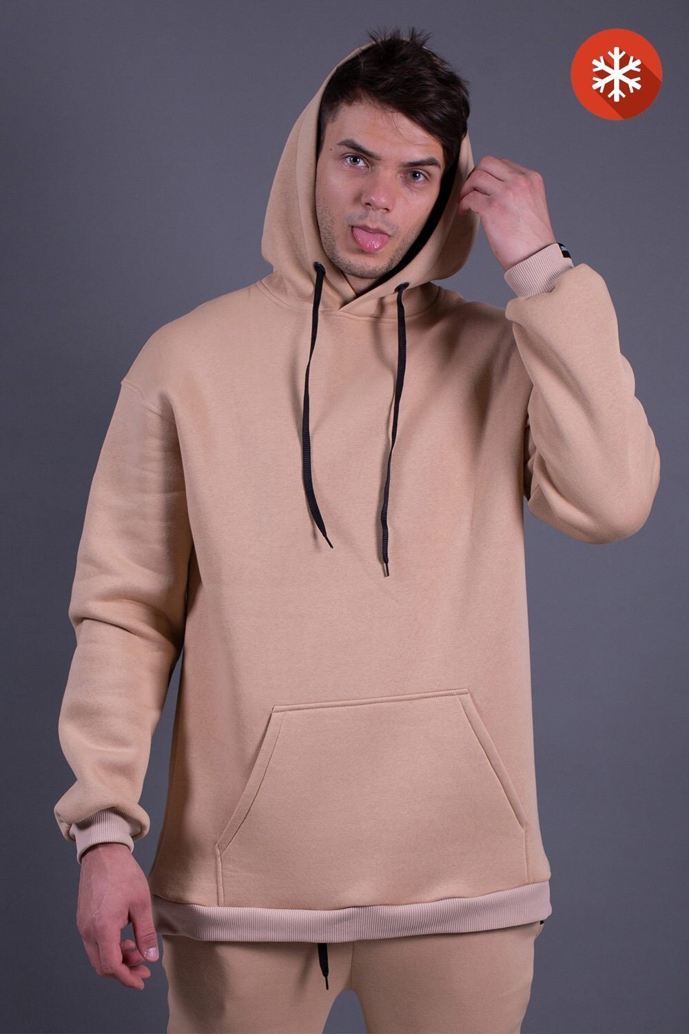 

Оверсайз Худі Without Biggi 20 FLEECE  Beige, Оверсайз Худі Without Biggi 20 FLEECE M Beige