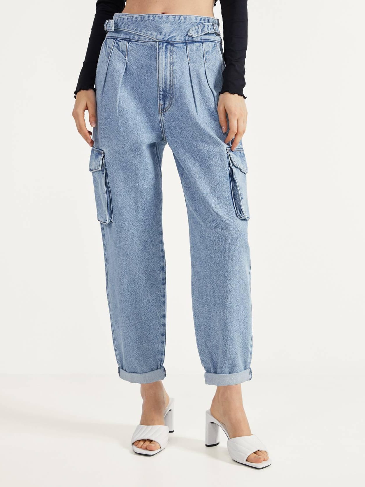 

Джинсы Bershka 0030/388/428-ACXD 36 Синие (DD3000003189570_SZ00030388428363)