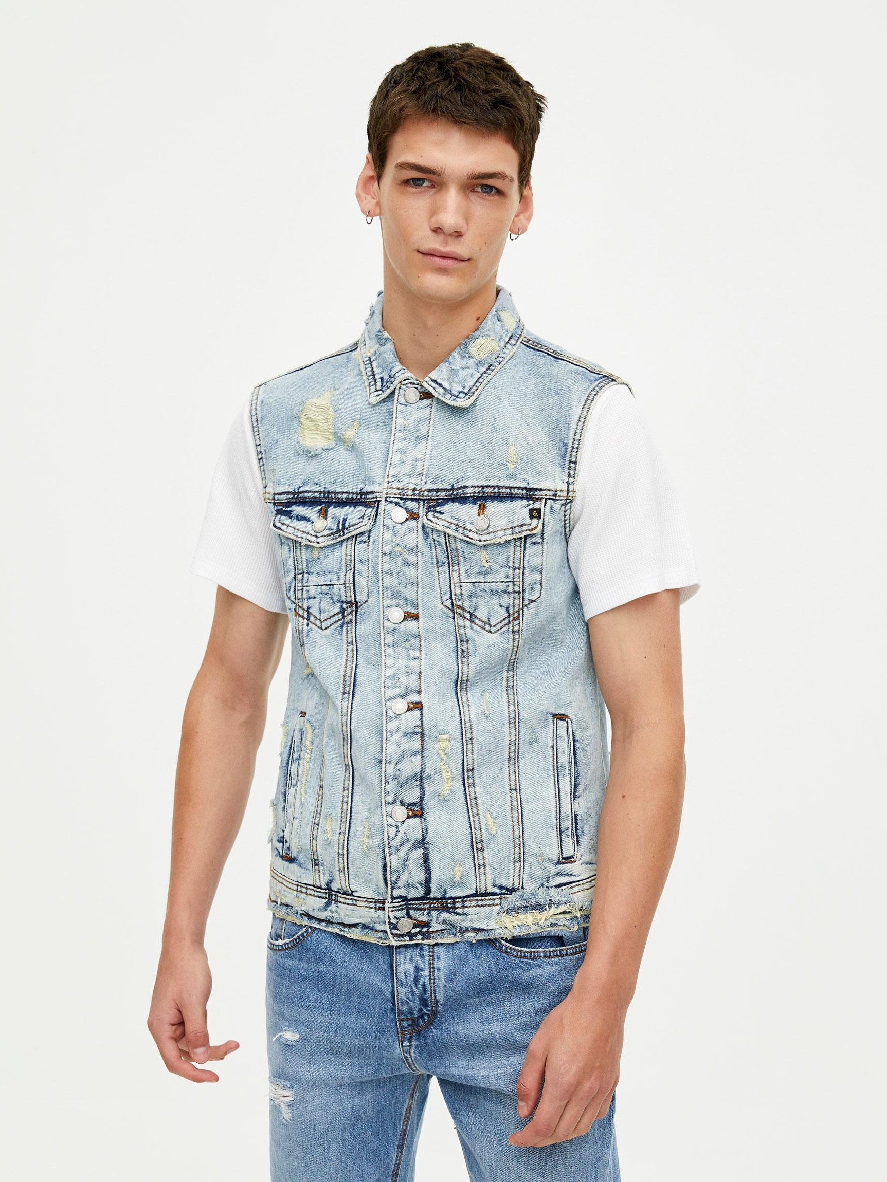 

Жилет Pull & Bear 5770/501/400-ACWX XL Светло-синий