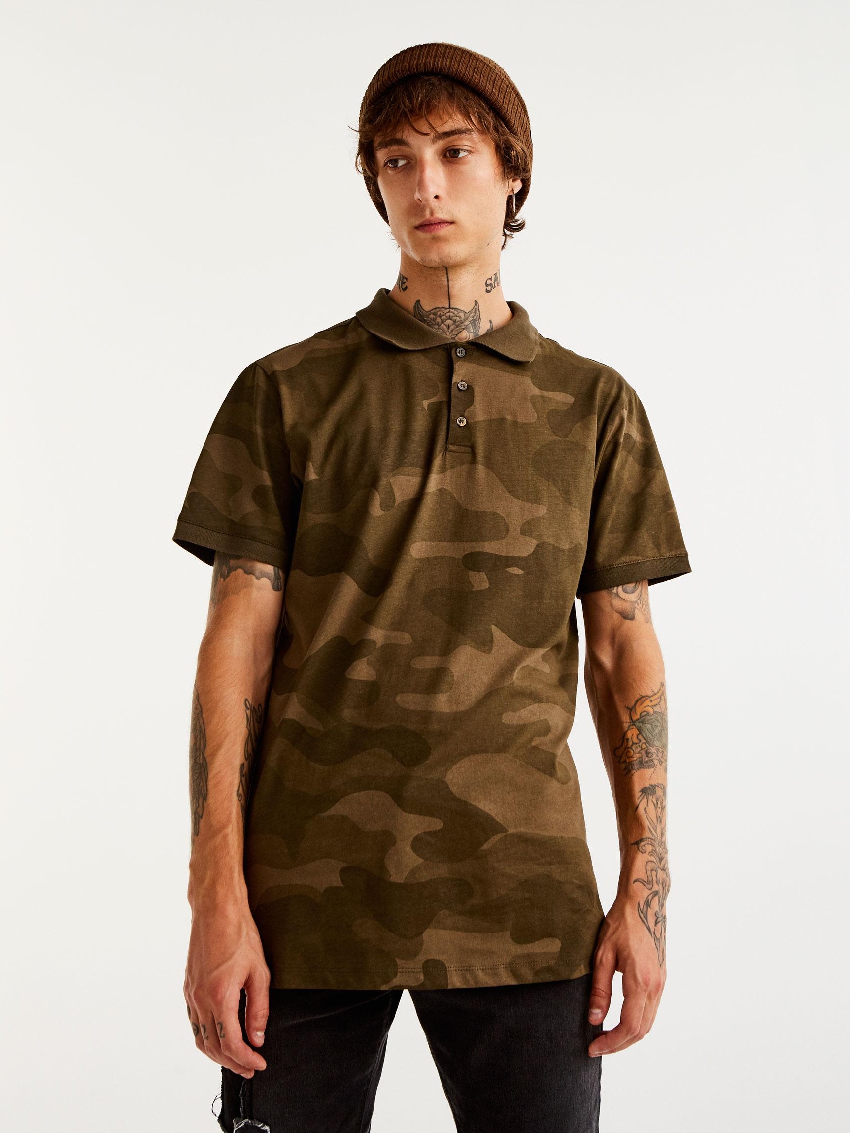 

Поло Pull & Bear 9201/506/505-AAED XL Милитари