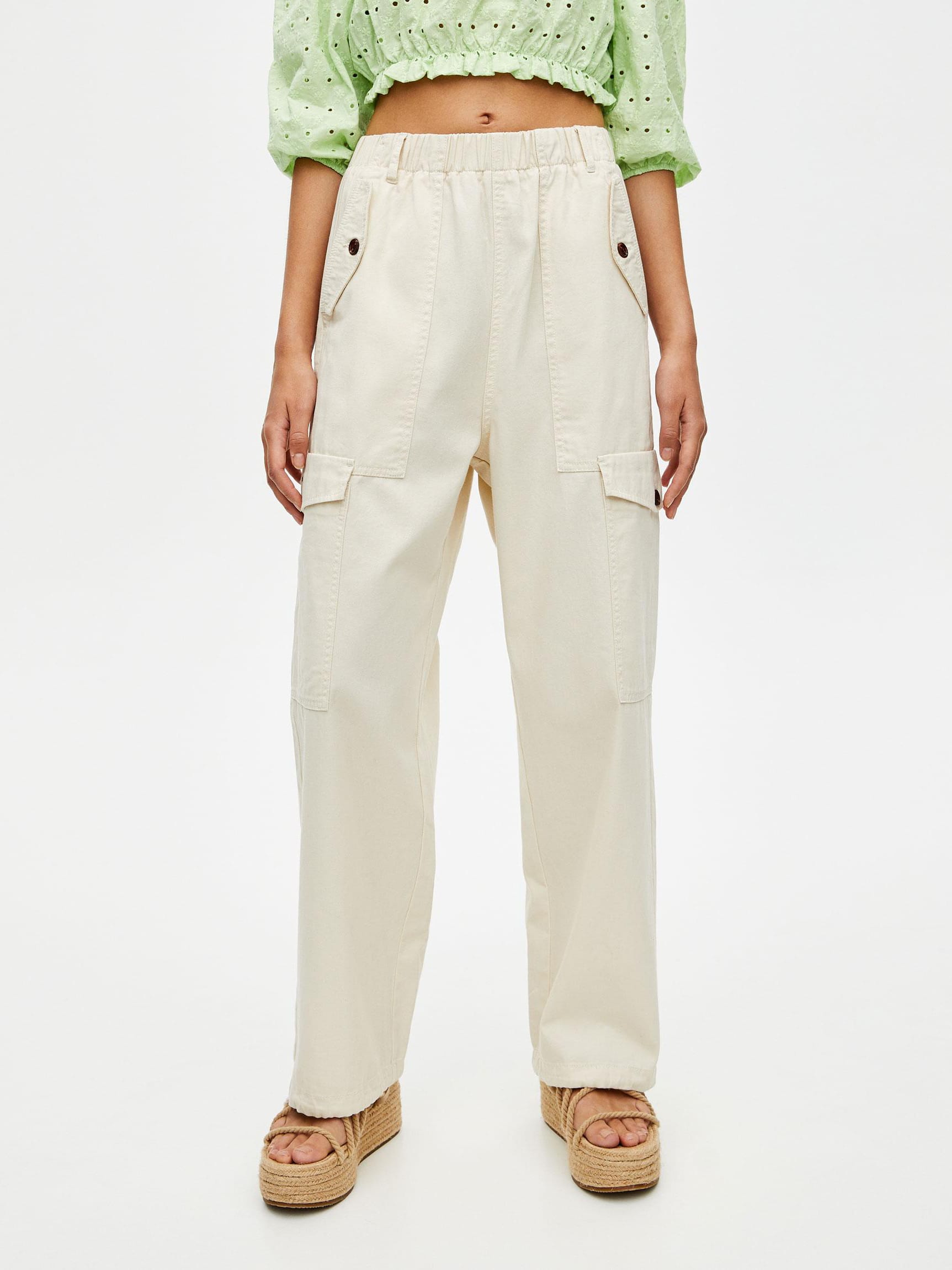 

Брюки Pull & Bear 5679/319/712-ABAK M Молочные