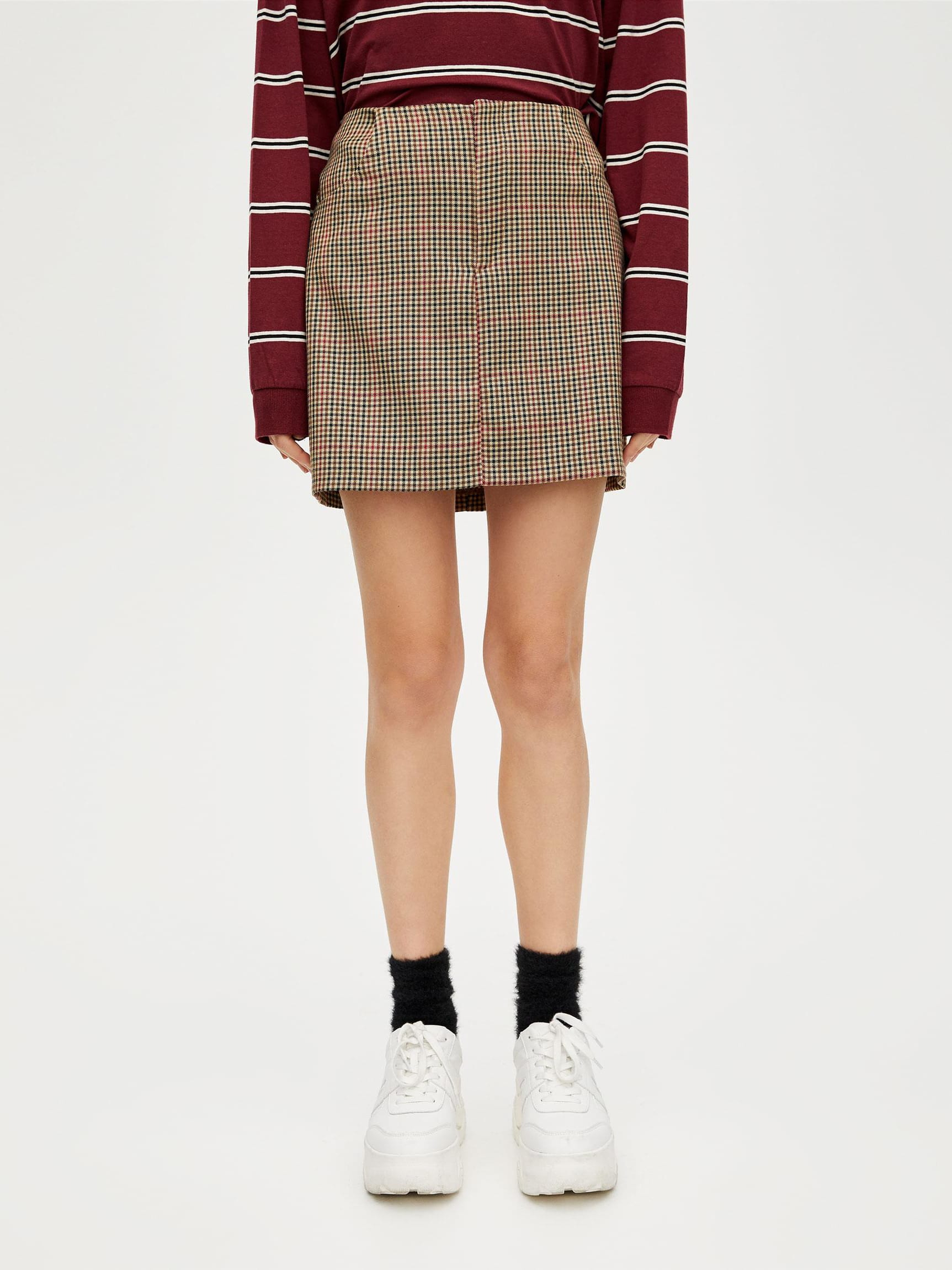 

Юбка Pull & Bear 5398/316/700-ACGB S Бежевая