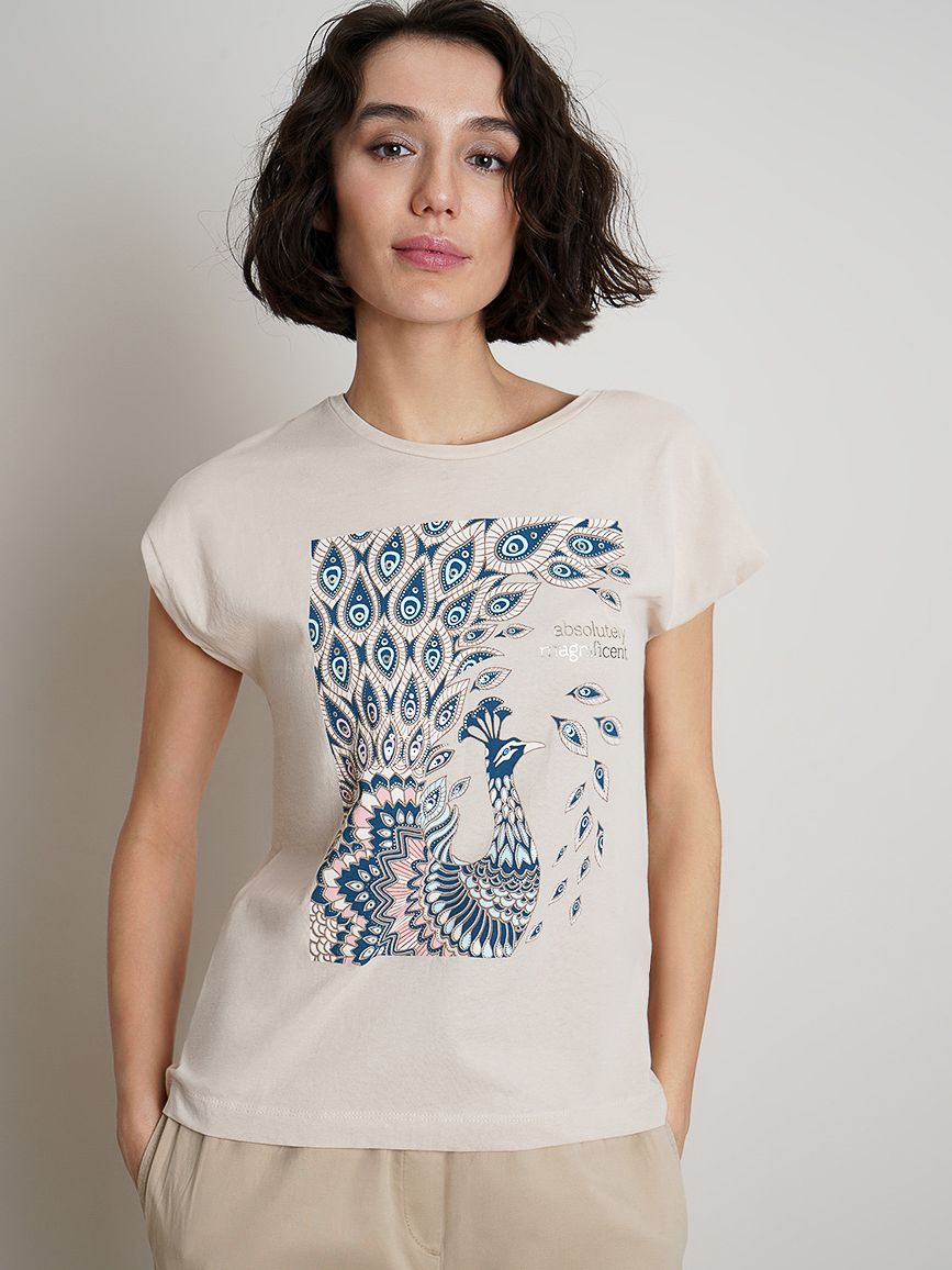 

Футболка O'STIN Casual BWSHVM2AZG 2XL Бежевая