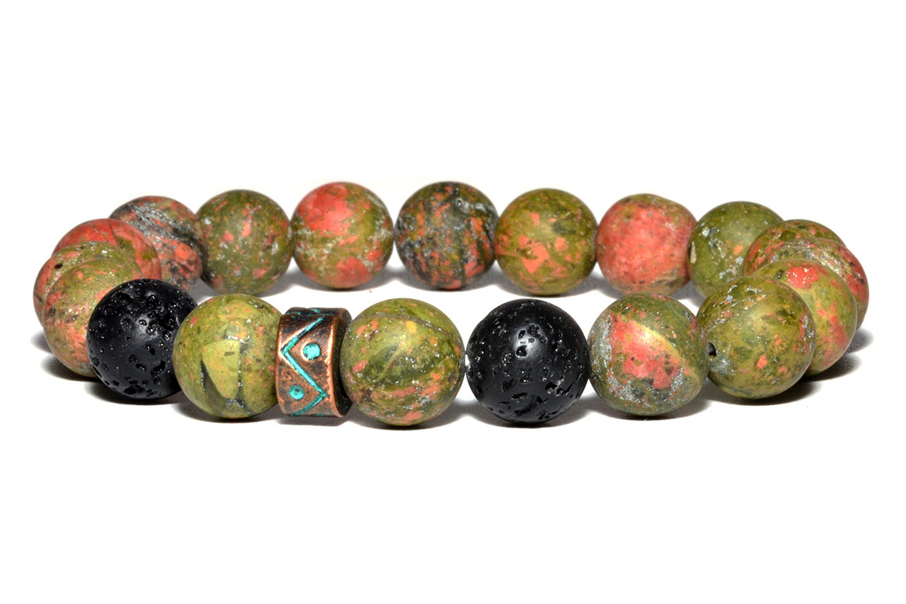 

Браслет из натуральных камней Яшма MS Bracelet Nightwolf Jasper 899msb Зеленый 19 размер