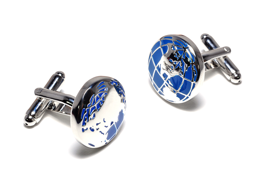 

Запонки Pasadore Planet 13834cs синяя эмаль