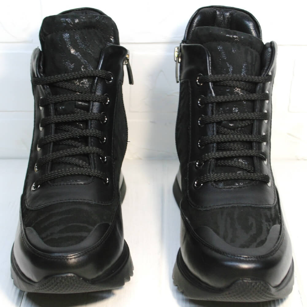 

Женские сникеры Evromoda 231-89-476 черные 37 965