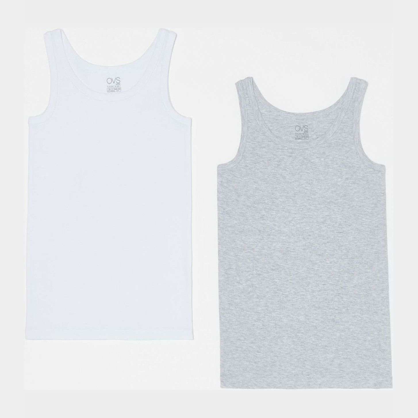 

Майка OVS 1189883 146 см 2 шт Grey/White (8055203770634)