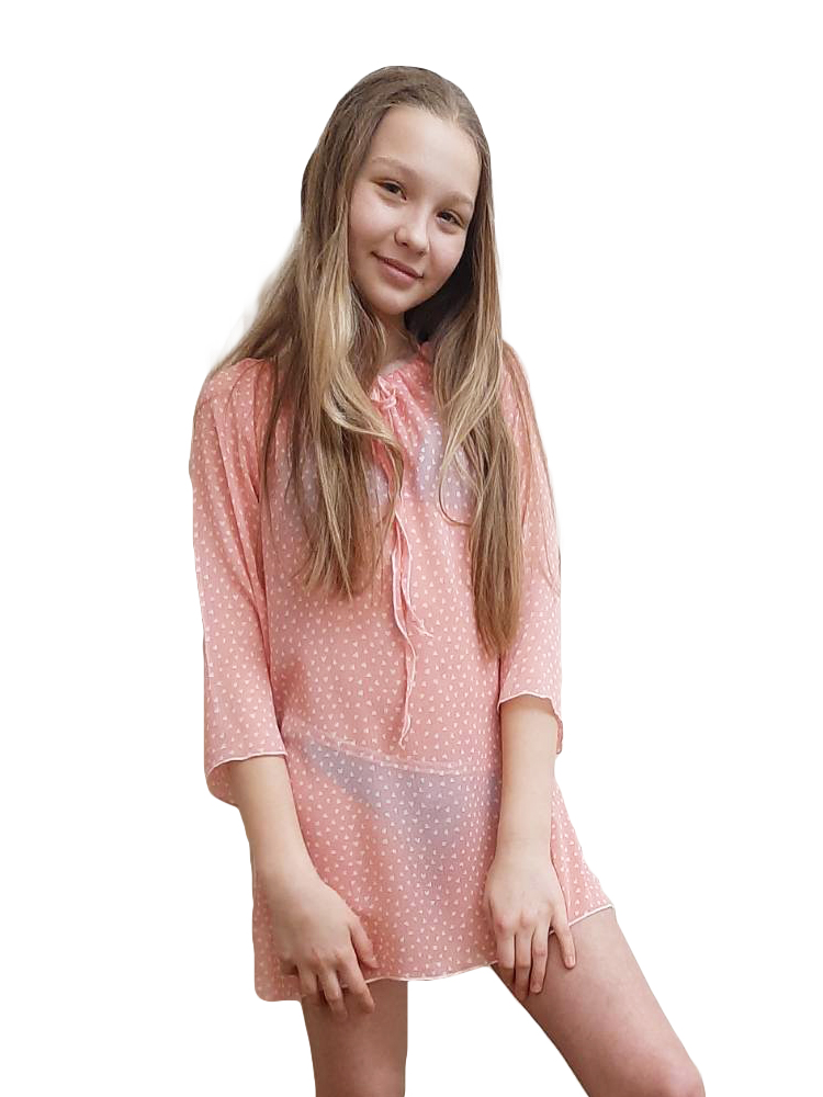 

Туника JULA KIDS 110-134 (S) Пудра Сердечко