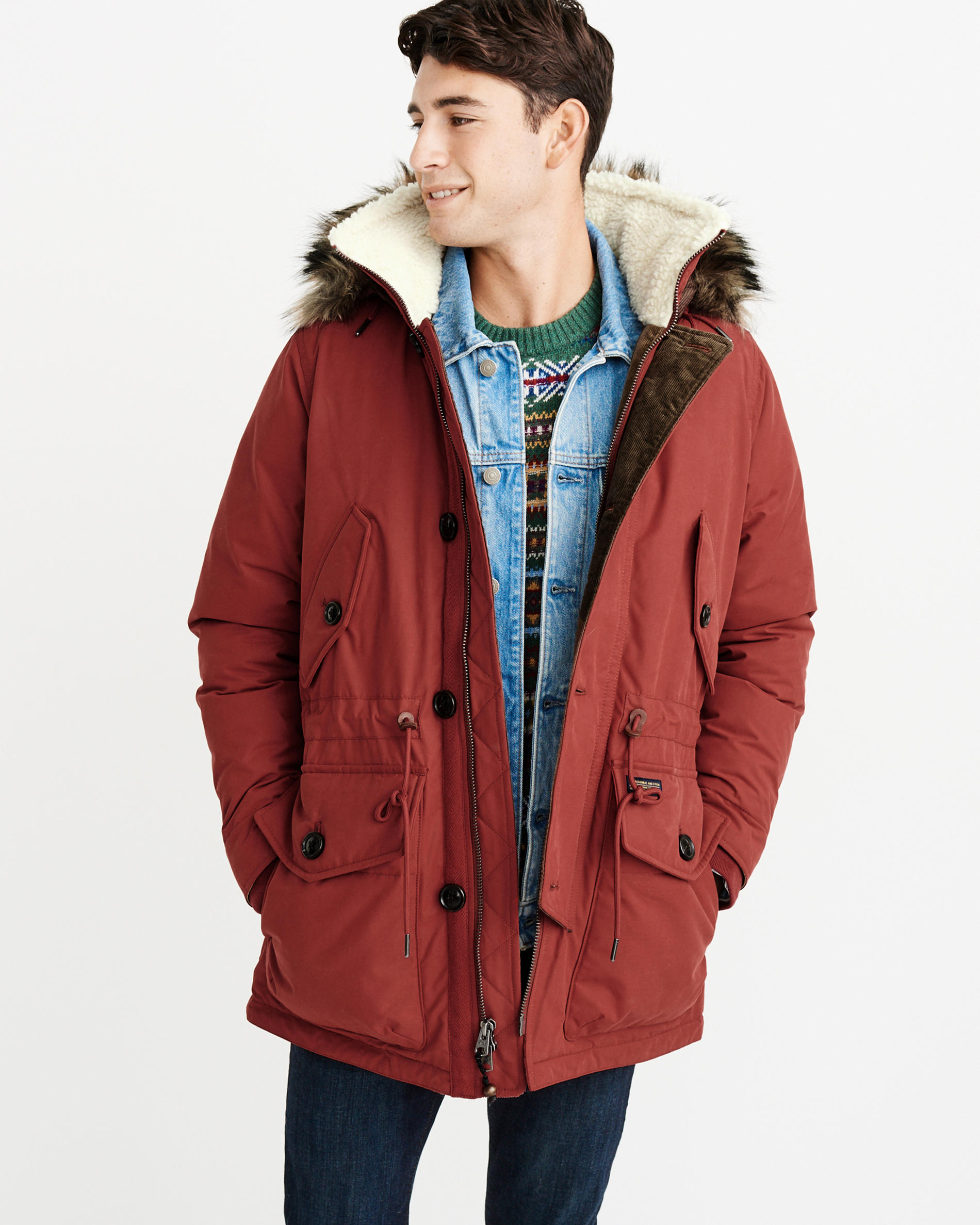 

Парка Abercrombie & Fitch AF5032M L 10306 Красный