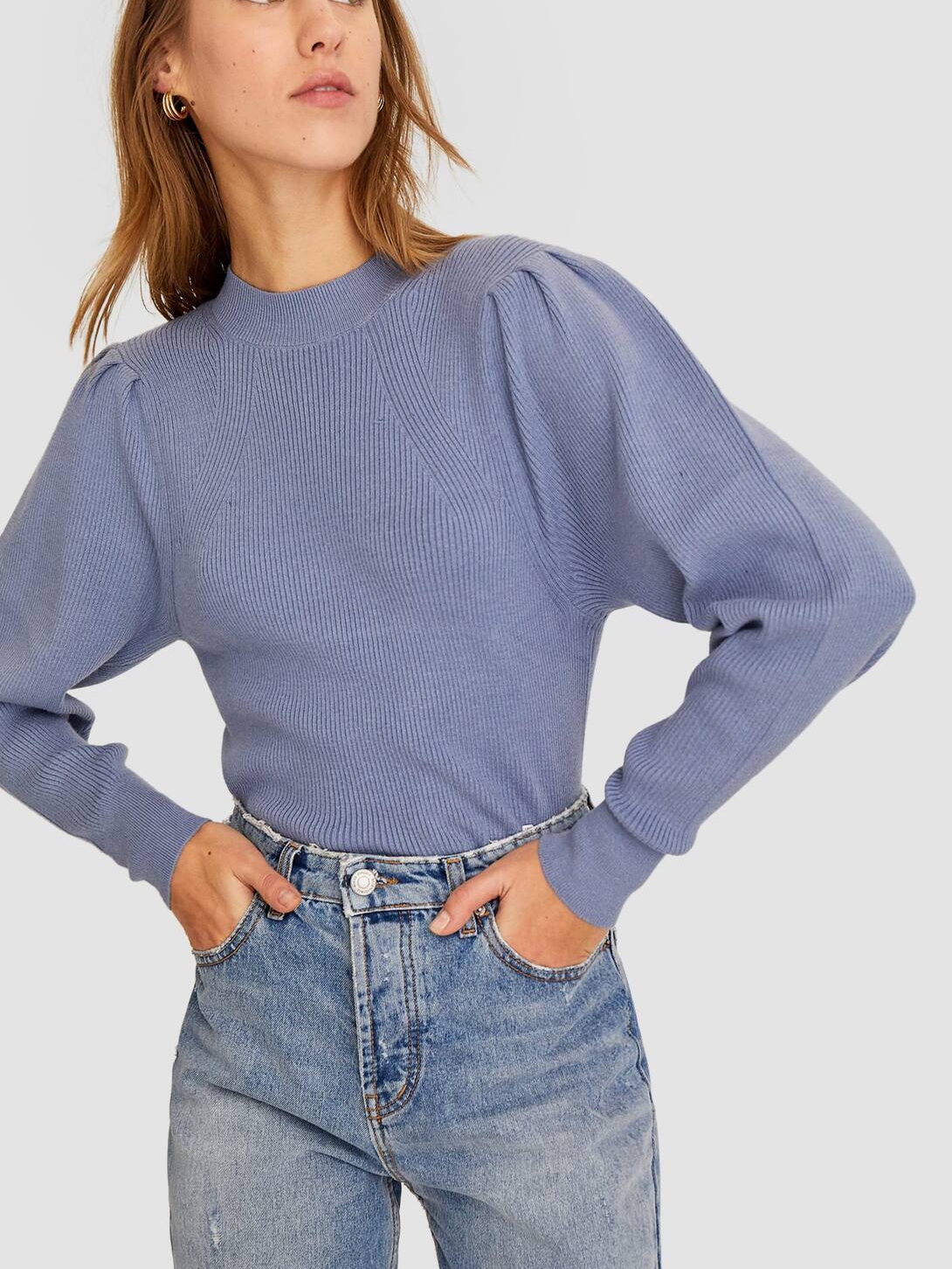

Джемпер Stradivarius 01552713043 M Голубой