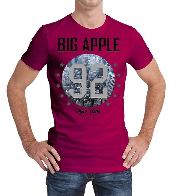

Футболка мужская Файна крамнычка "Big Apple" Бордо XXL (53000-1226)