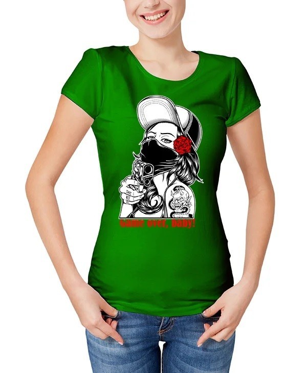 

Футболка женская Файна крамнычка "Игра закончена" Зеленый XS (53000-1014)