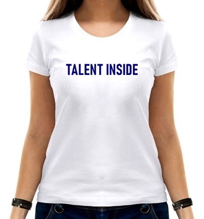 

Футболка женская Talent Inside  белая, Футболка женская Talent Inside 2XL белая