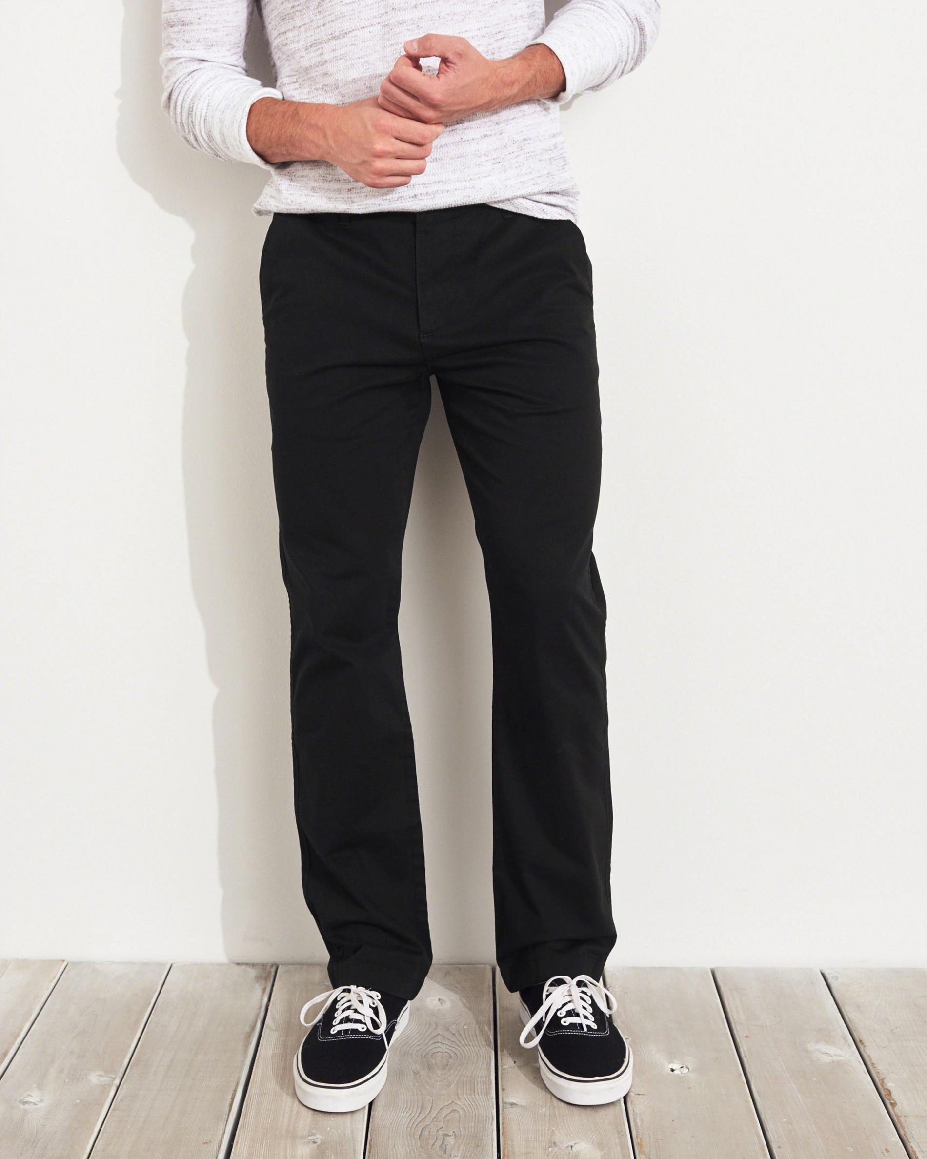 

Брюки мужские - брюки Slim Straight Chino Hollister HC7359M 32/32 11009 Черный