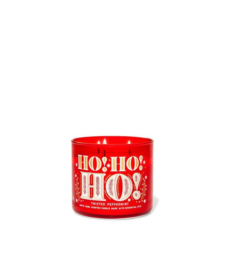 

Свеча ароматизированная TWISTED PEPPERMINT Bath & Body Works BBW0005W 411 г Молочный