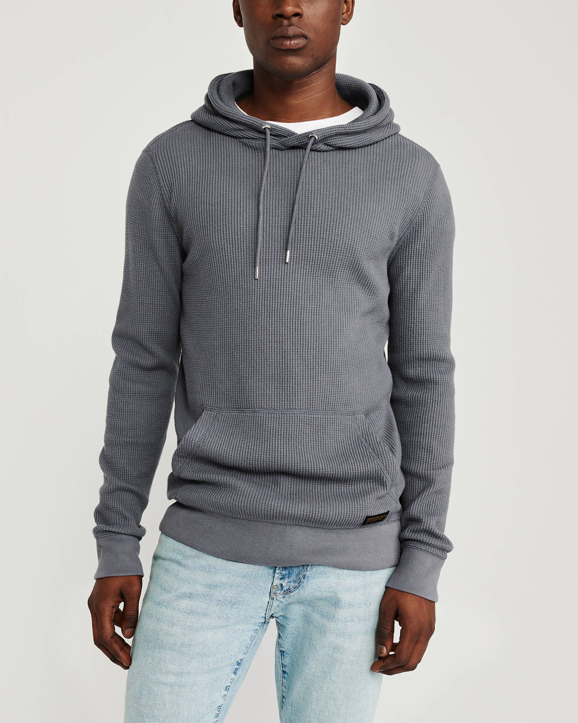 

Мужское худи - худи Abercrombie & Fitch AF7052M S Серо-синий