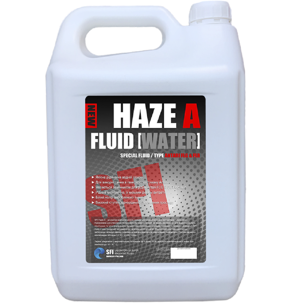 

Жидкость для генератора тумана HAZE FLUID WATER (A) 5L