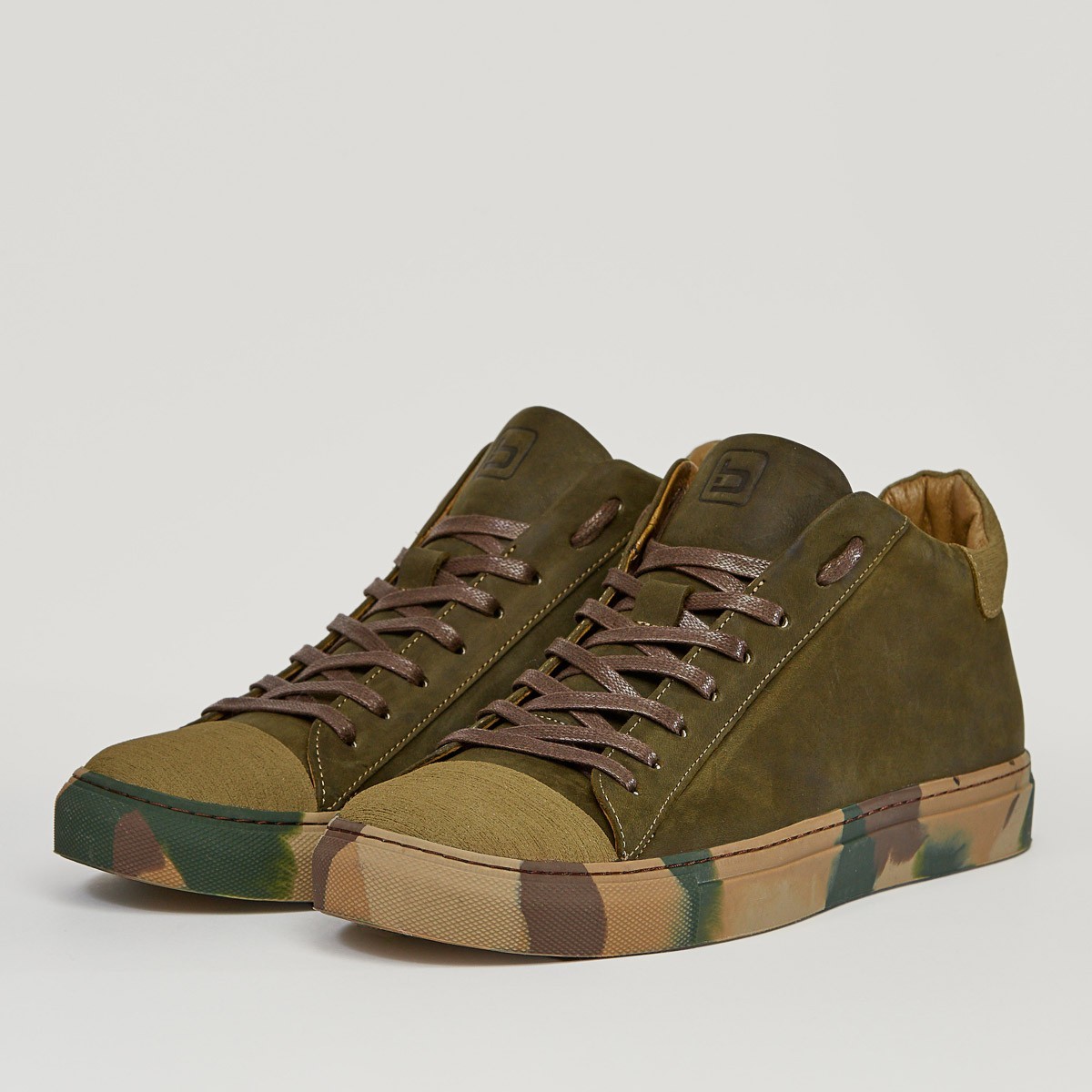 

Кеды из натуральной кожи Nikitskiy Shoes Амстердам 18 40 хаки