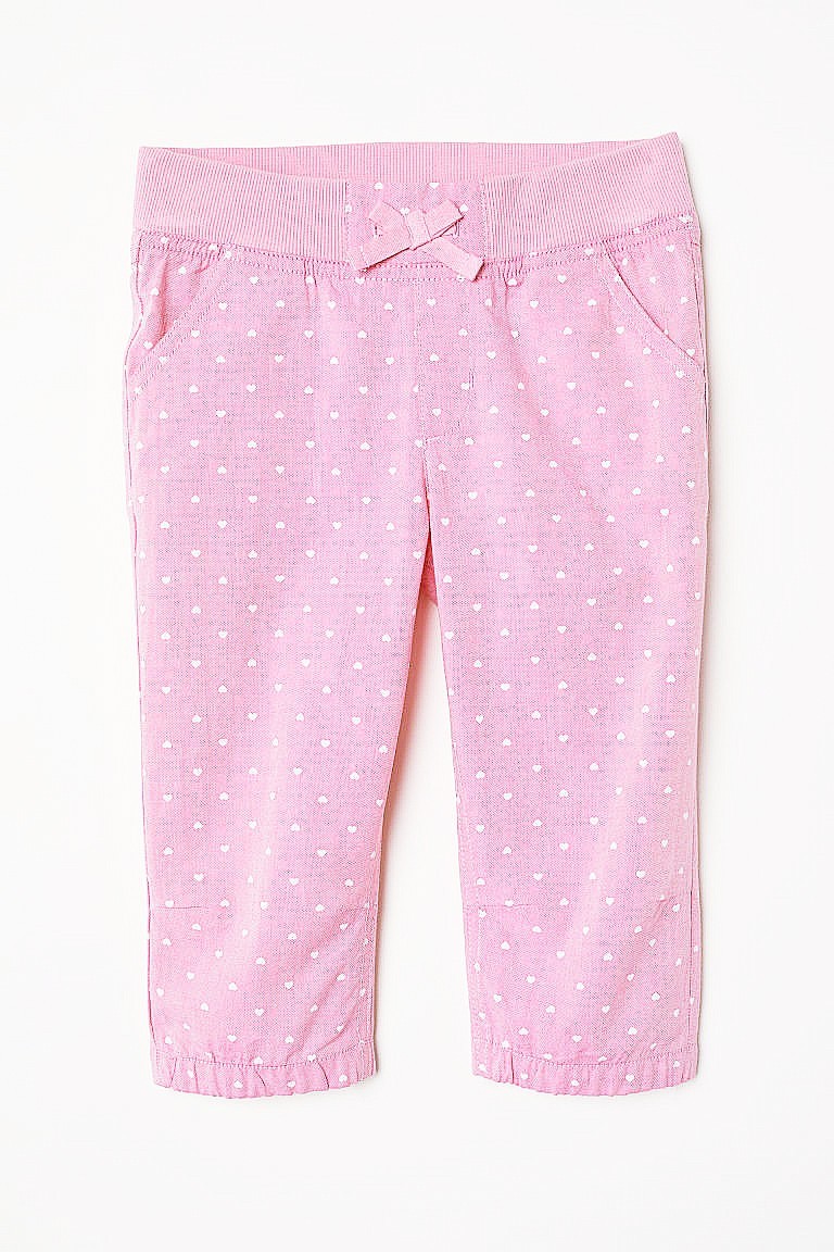 

Капри H&M для девочки Pink with White Hearts 98 см