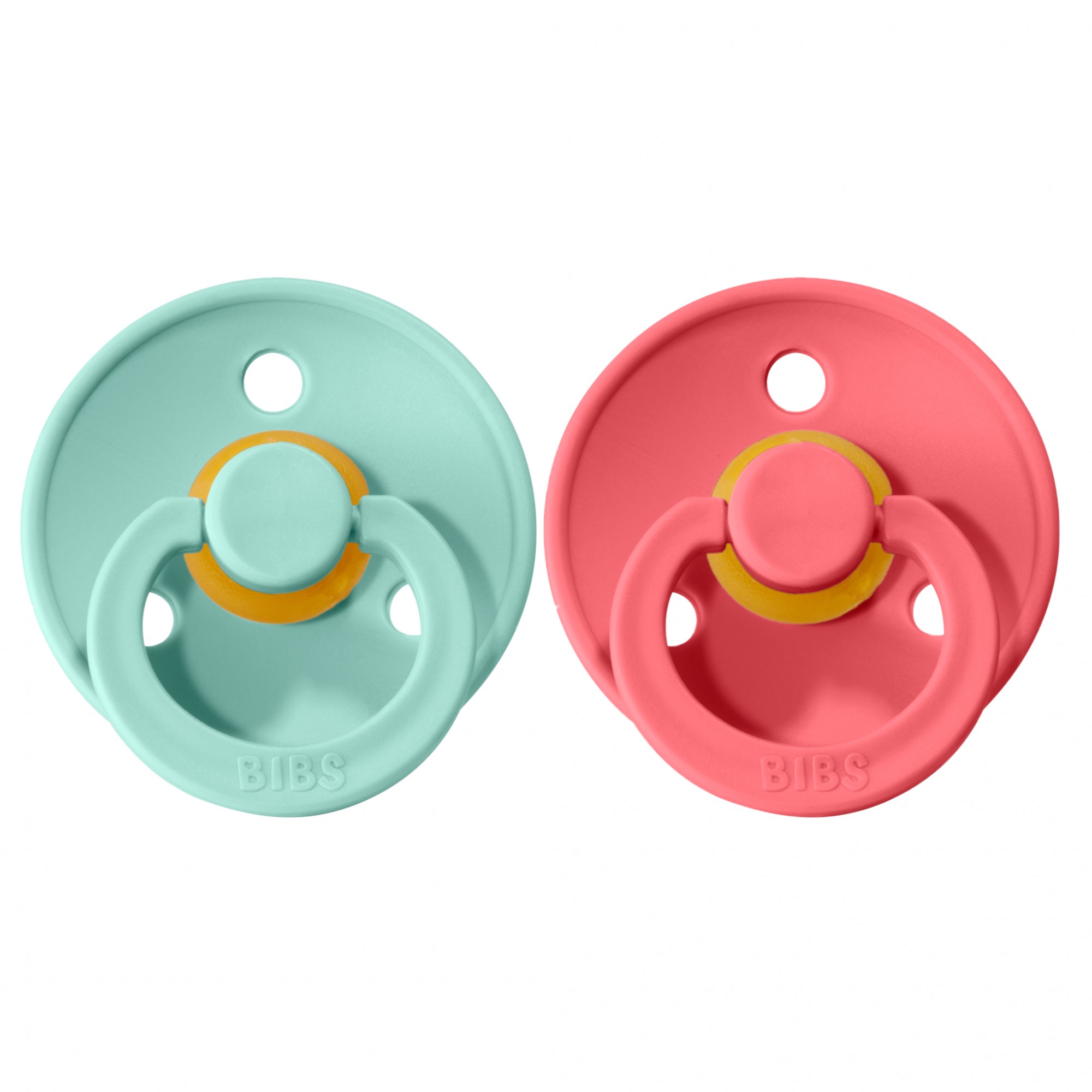 

Пустышка BIBS Mint + Coral 6-18 мес. 2 шт.