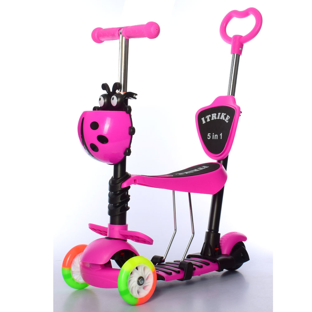 

Самокат 5 в 1 iTrike JR 3-026-C-P Pink (JR 3-026-C)