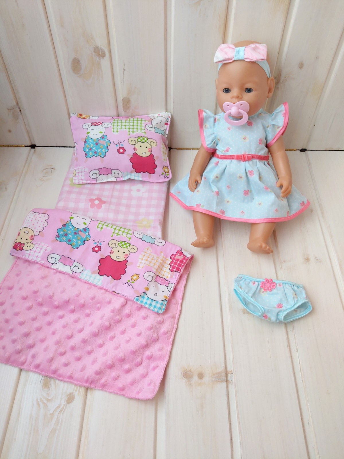 

Набор Одежды для куклы 40-44 см. Бэби Берн Toys и Постельное белье в коляску или кроватку Ручная работа (89323047582)