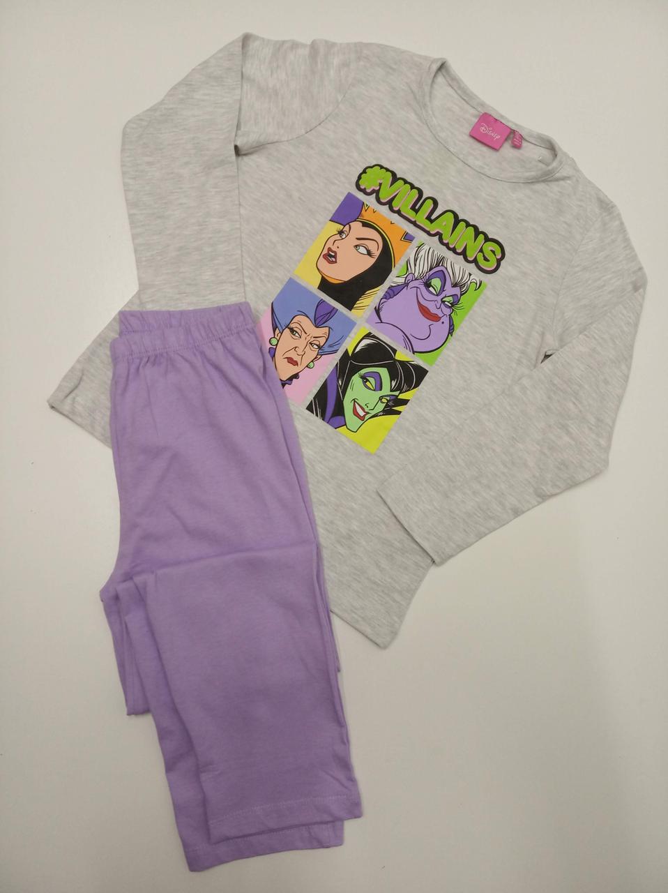

Детская пижамка из хлопка от Primark 5-6 лет 116 см 6- 7 лет 122 см серый с фиолетовым