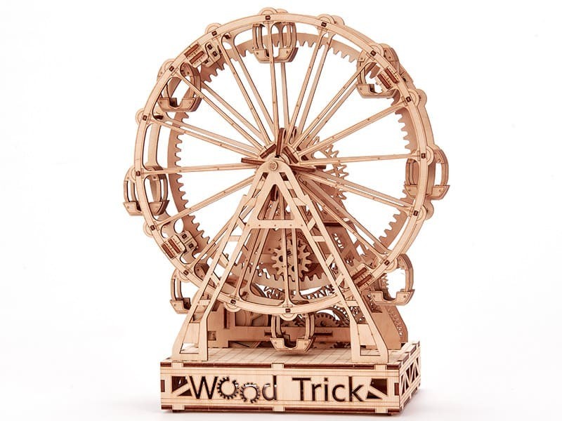 

Механический 3D пазл Wood Trick Механическое колесо обозрения (301 деталей)