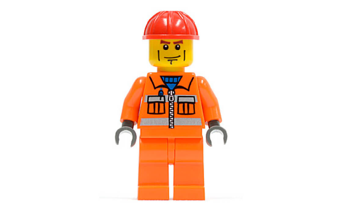 Lego construction hot sale guy