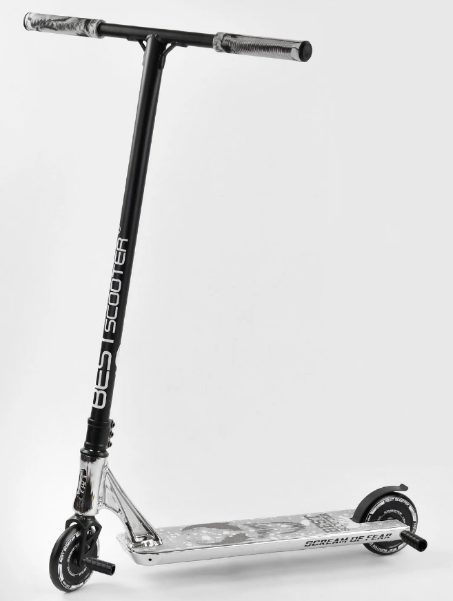 

Самокат трюковый Best Scooter "SIMBIOTE" HIC-система, ПЕГИ, алюминиевый диск и дека Black/Grey (102308)