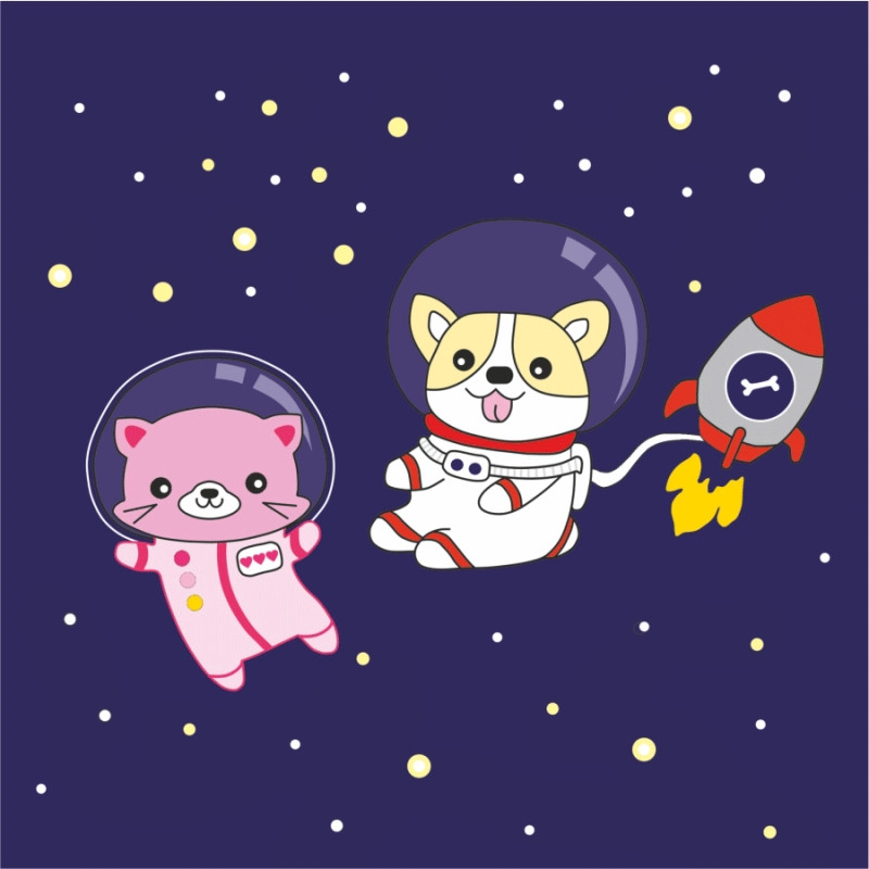 

Набор картина по контурам для детей Rоsa Kids Космические друзья 20х20 см (4823098518235)