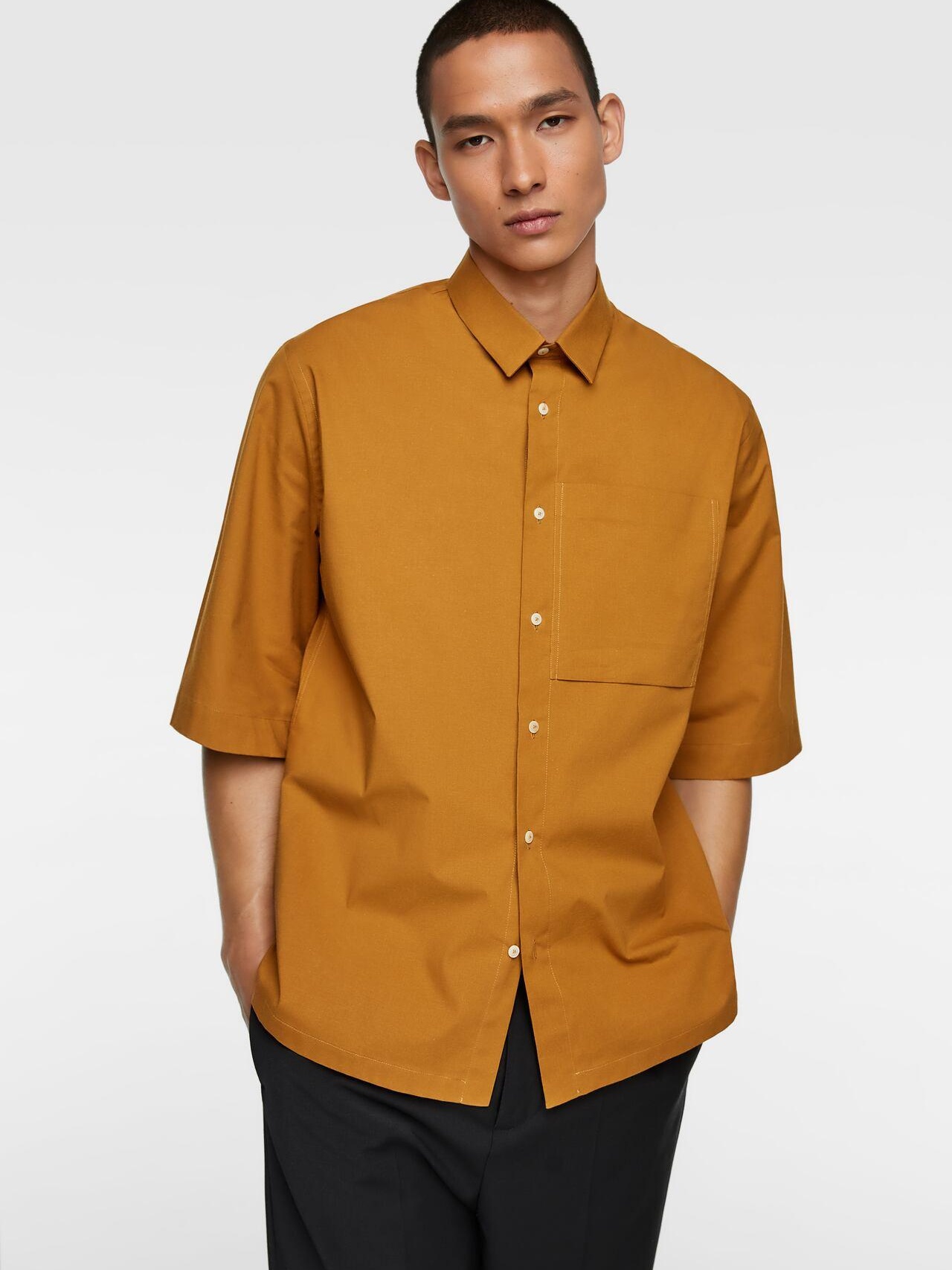 

Рубашка Zara 4482/237/305-ABWC M Темно-горчичная