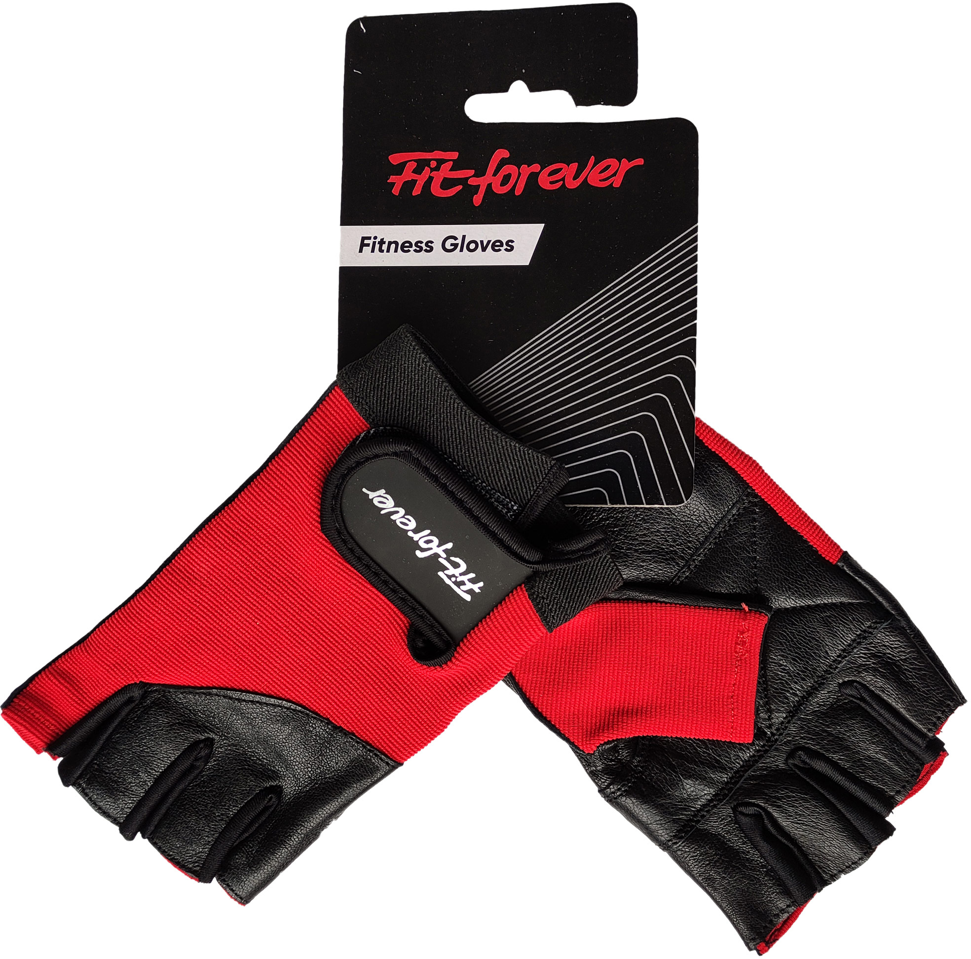 

Перчатки для фитнеса Fit forever Strong L Черно-красные (AI-04-1329-B_L)