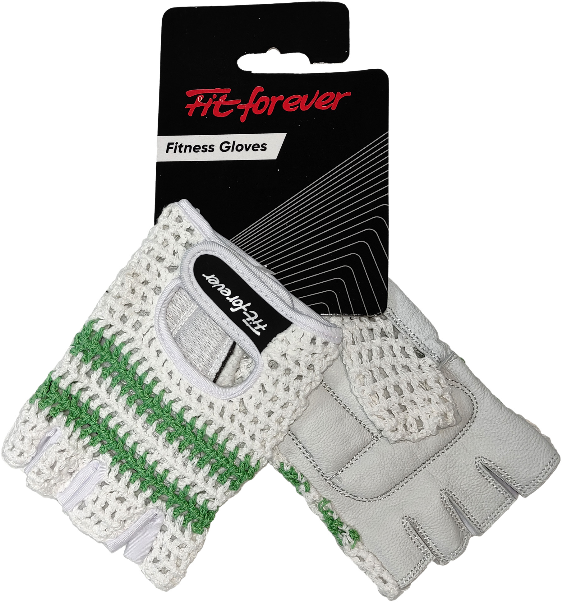 

Перчатки для фитнеса Fit forever Range S Бело-зеленые (AI-04-1347_S)