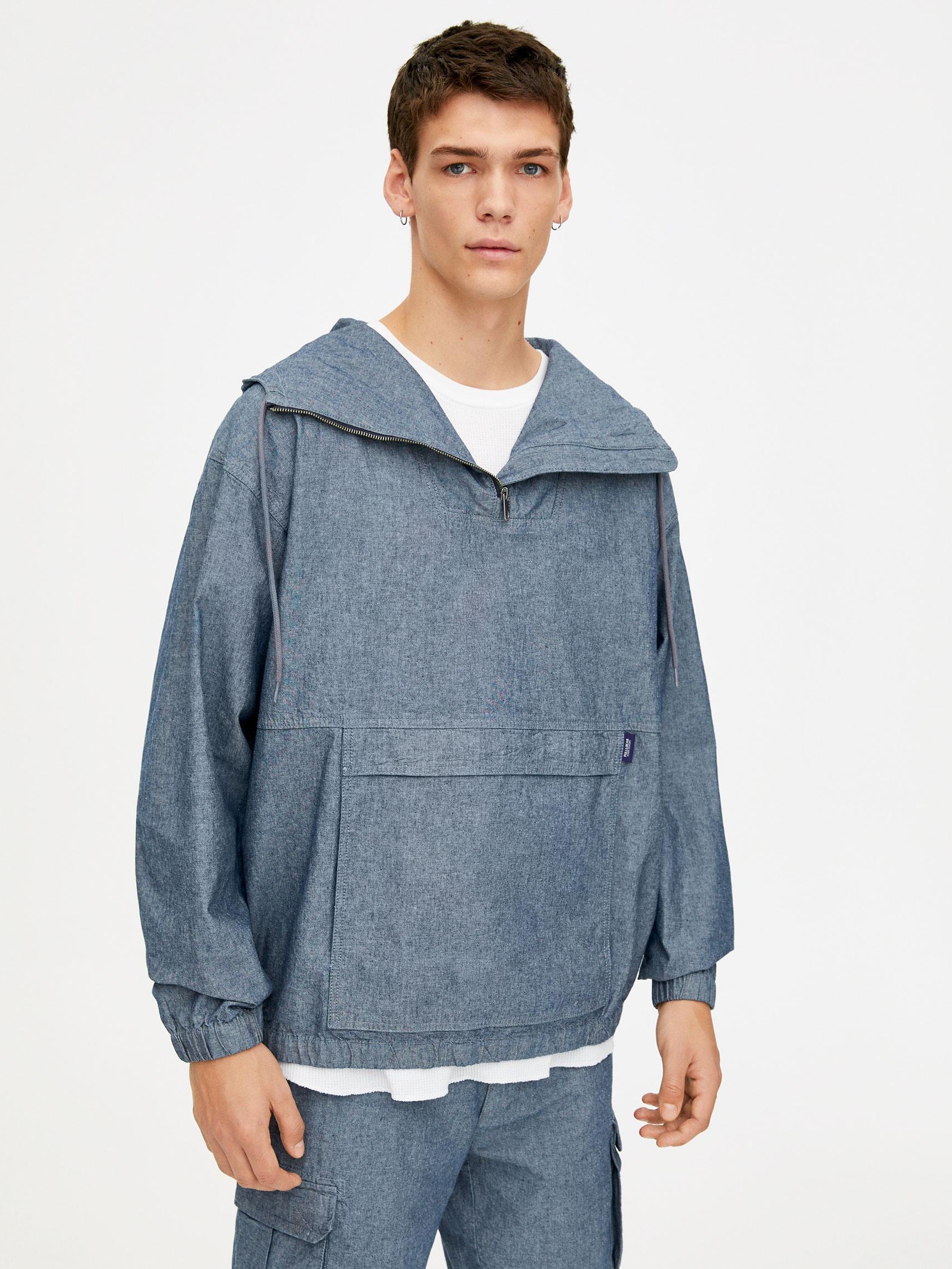 

Худи Pull & Bear 5771/500/400-ACUT XL Джинсовое